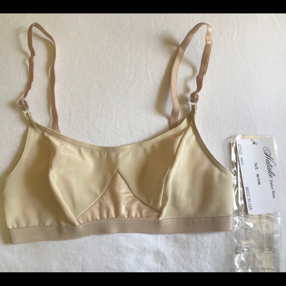 Natalie Dancewear Nude Bra with Adjustable Straps